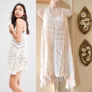 Intimately Free People Voile Trapeze Tiny Dot Slip